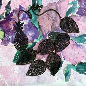 Leaf Statement Necklace